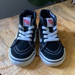Toddler Black High Too Vans